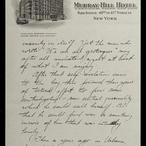 a page of handwritten text