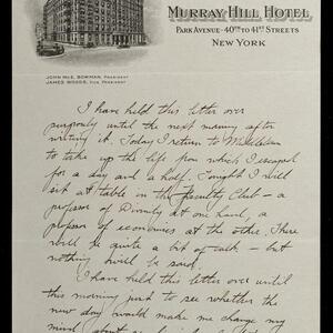 a page of handwritten text