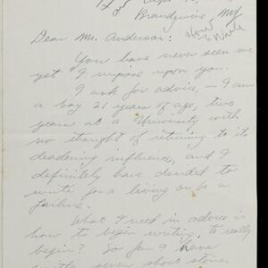 a page of handwritten text