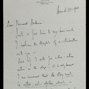 a page of handwritten text