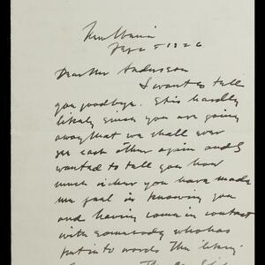 a page of handwritten text
