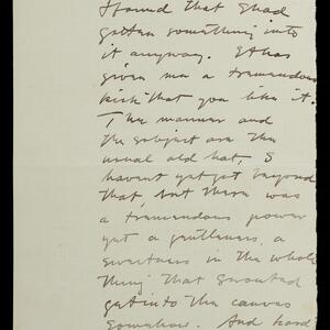 a page of handwritten text