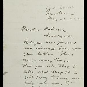 a page of handwritten text