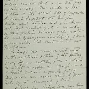 a page of handwritten text
