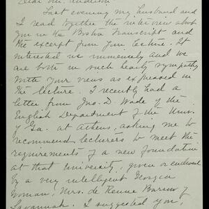 a page of handwritten text