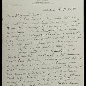 a page of handwritten text