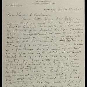 a page of handwritten text