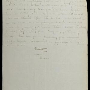 a page of handwritten text