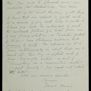 a page of handwritten text