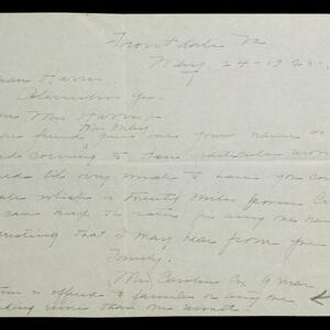 a page of handwritten text