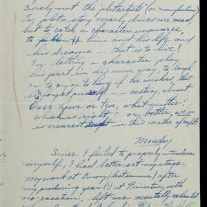 a page of handwritten text