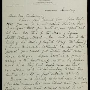 a page of handwritten text