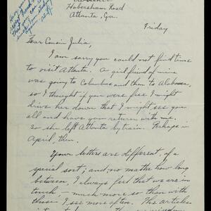 a page of handwritten text