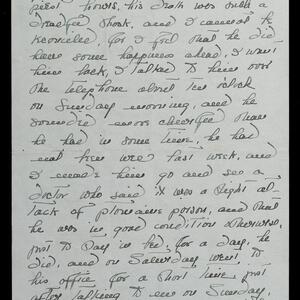 a page of handwritten text