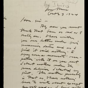 a page of handwritten text