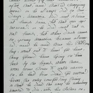 a page of handwritten text