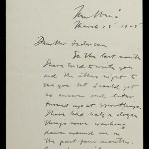 a page of handwritten text