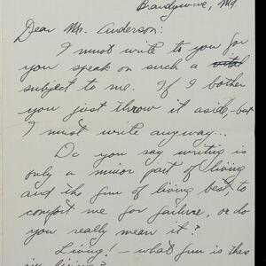 a page of handwritten text