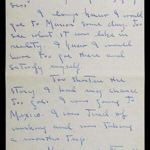 a page of handwritten text