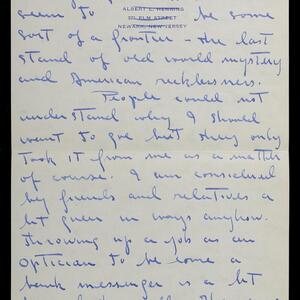 a page of handwritten text