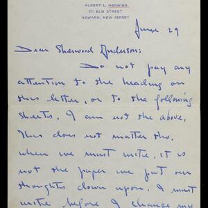 a page of handwritten text