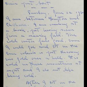 a page of handwritten text