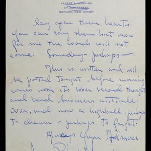 a page of handwritten text