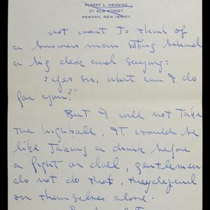 a page of handwritten text
