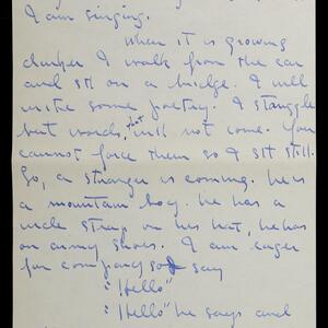 a page of handwritten text