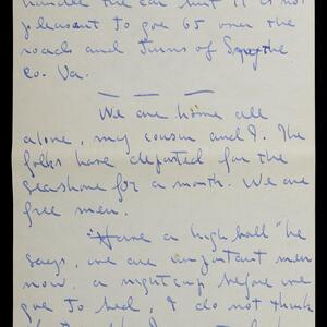 a page of handwritten text
