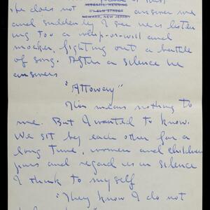 a page of handwritten text