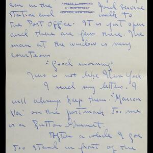 a page of handwritten text