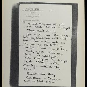 a page of handwritten text