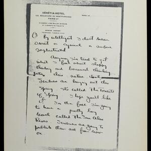 a page of handwritten text