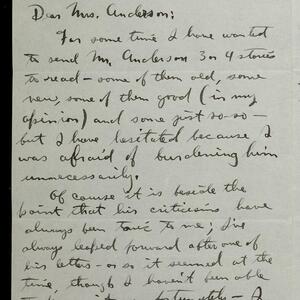 a page of handwritten text