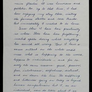 a page of handwritten text