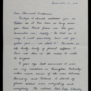 a page of handwritten text