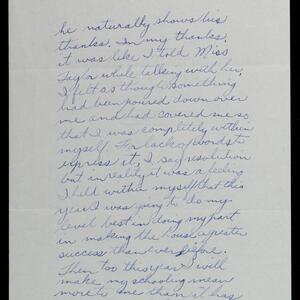 a page of handwritten text
