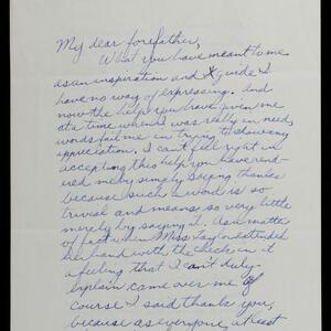 a page of handwritten text
