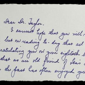 a page of handwritten text