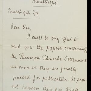 a page of handwritten text