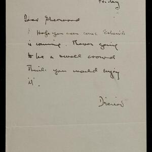 a page of handwritten text