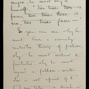 a page of handwritten text