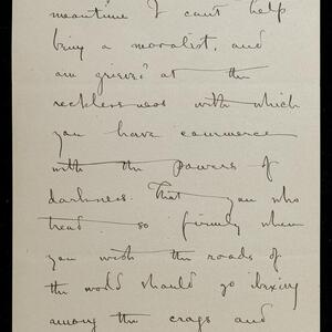 a page of handwritten text