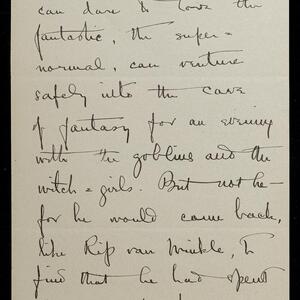 a page of handwritten text