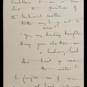 a page of handwritten text