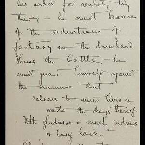 a page of handwritten text