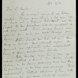 a page of handwritten text