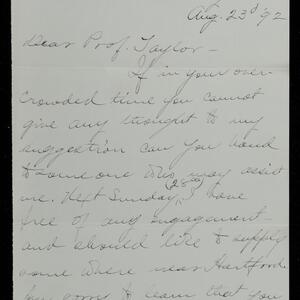 a page of handwritten text
