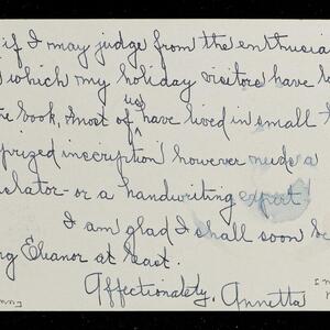 a page of handwritten text